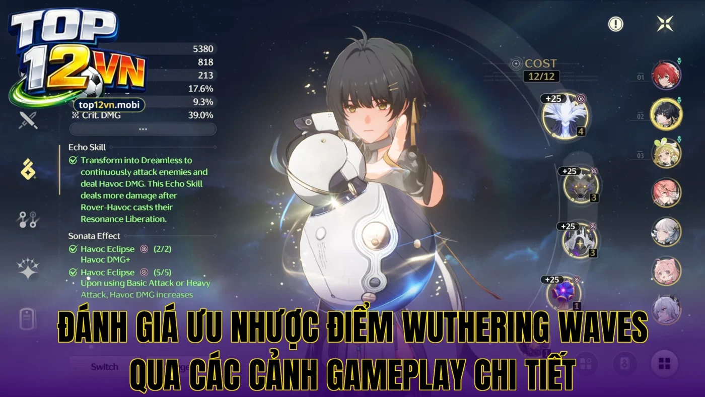 Đánh giá ưu nhược điểm Wuthering Waves qua các cảnh gameplay chi tiết