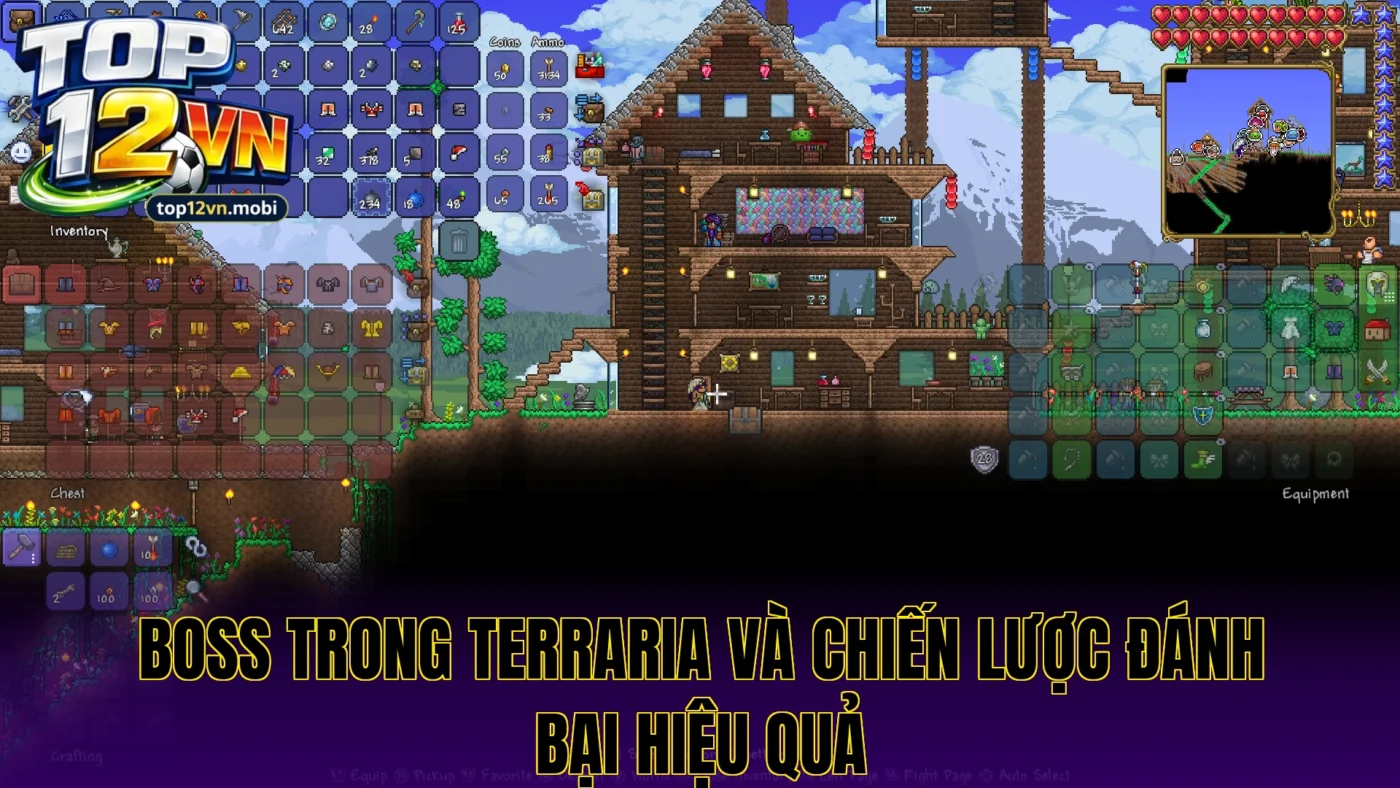 Boss trong Terraria và chiến lược đánh bại hiệu quả