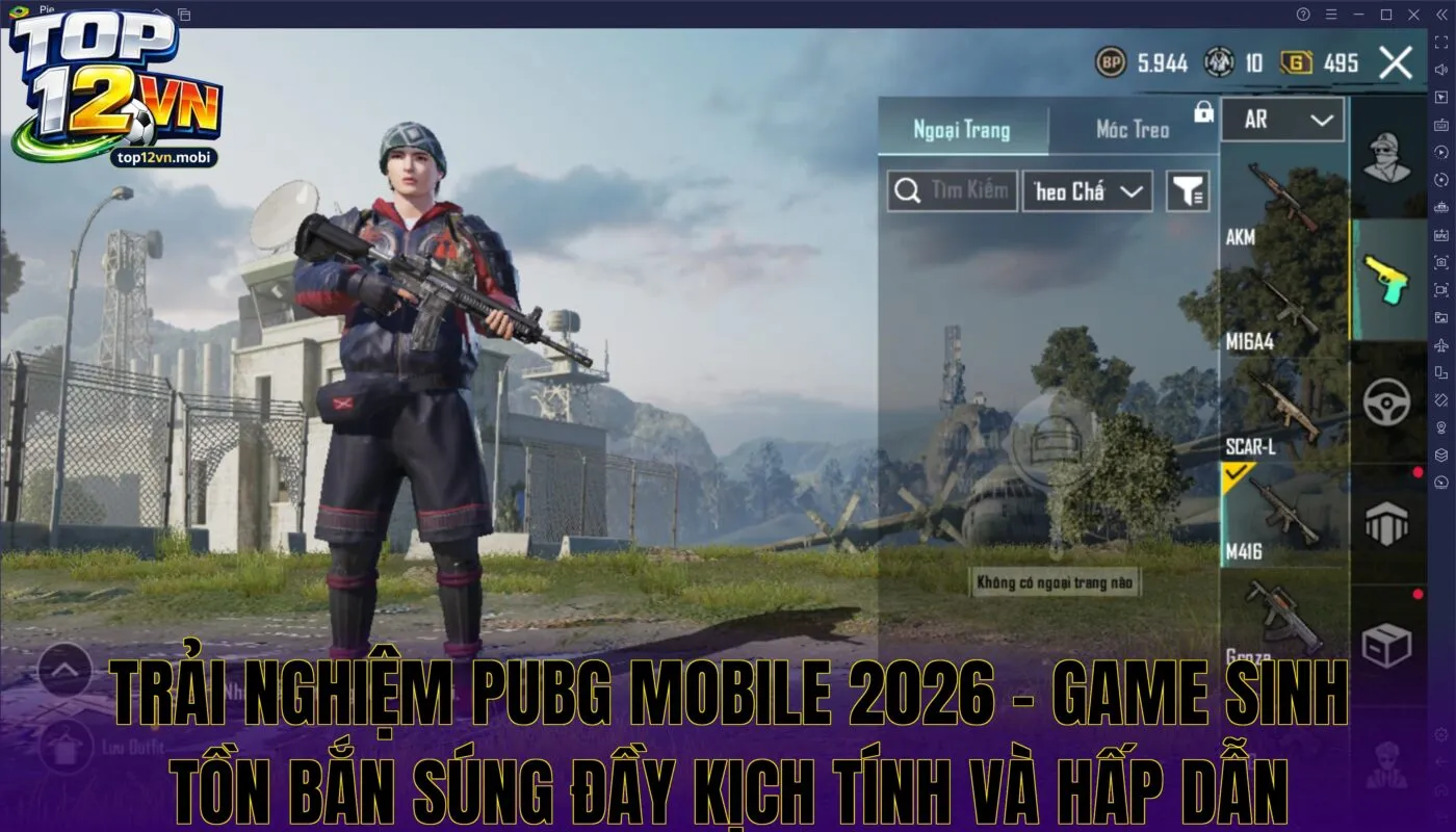 Trải nghiệm PUBG Mobile 2026 – game sinh tồn bắn súng đầy kịch tính và hấp dẫn