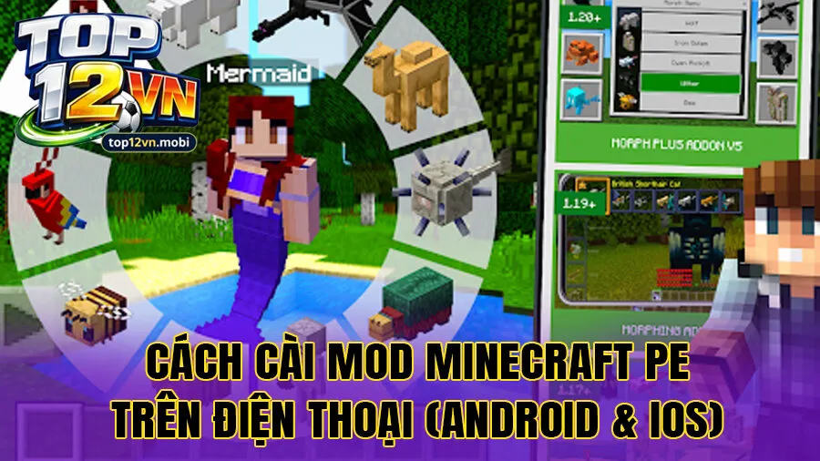 Cách cài mod minecraft pe trên điện thoại (Android & iOS)