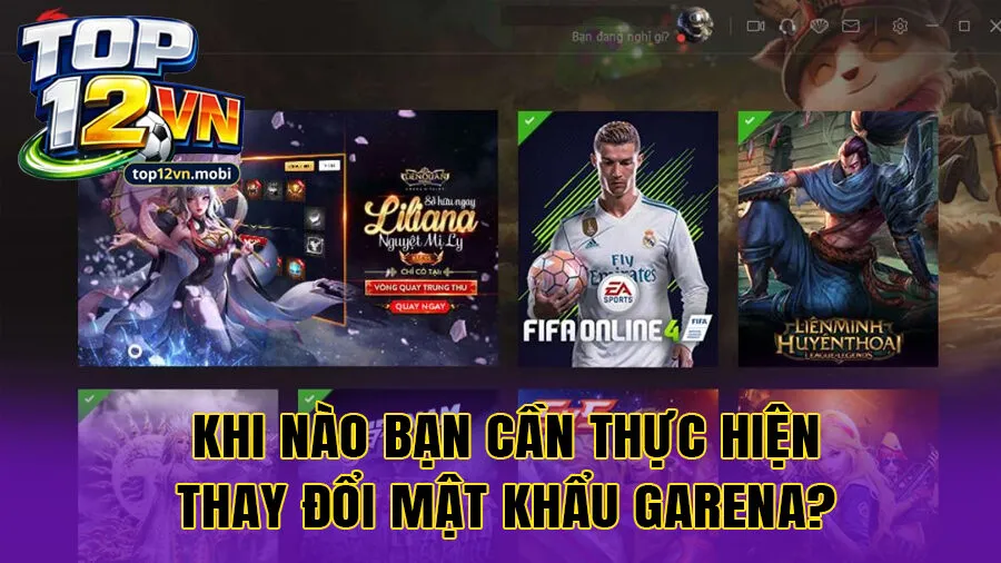 Khi nào bạn cần thực hiện thay đổi mật khẩu Garena ngay lập tức?
