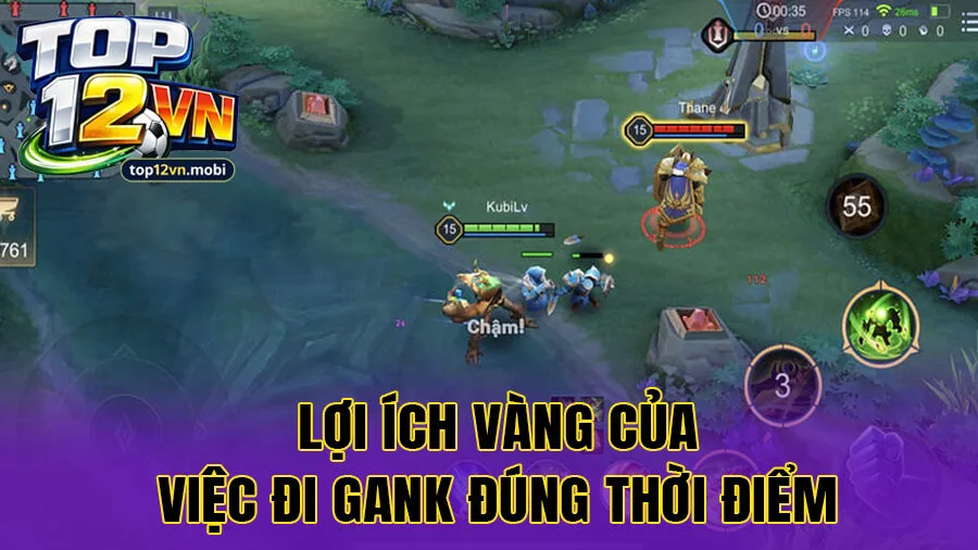 Lợi ích vàng của việc đi gank đúng thời điểm