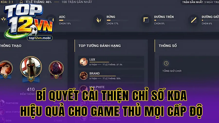 Bí quyết cải thiện chỉ số KDA hiệu quả cho game thủ mọi cấp độ