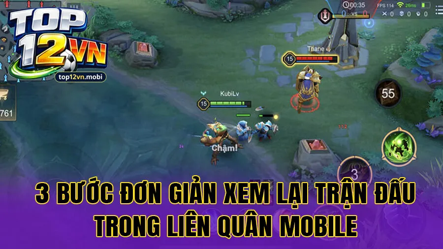 cách xem lại trận đấu trong liên quân