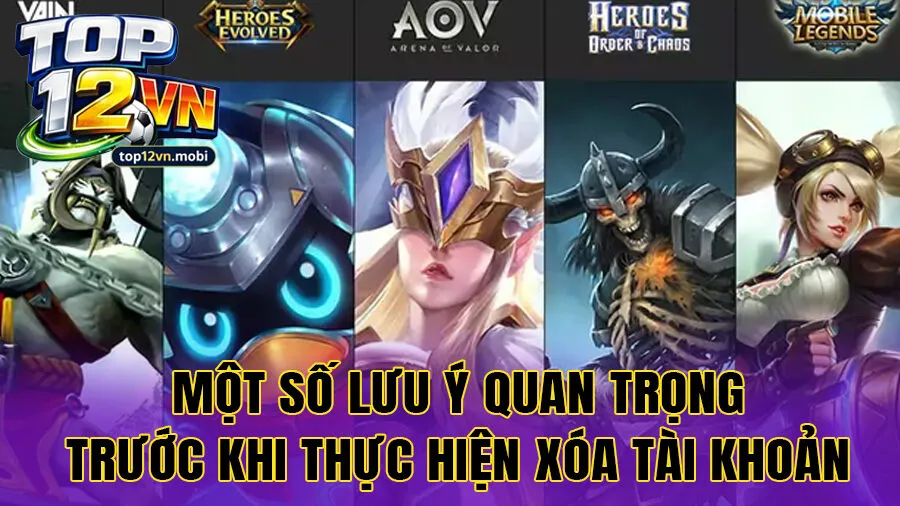 Một số lưu ý quan trọng trước khi thực hiện xóa tài khoản
